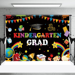 Bunt Schreibwaren Schwarz Kindergarten Grad Hintergrund