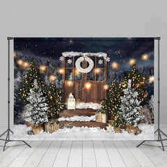 Lofaris Winter Wunderland Weihnachten Szene Geschenke Hintergrund
