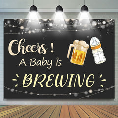 A Baby Ist Brauen Bier Beifall babydusche Hintergrund