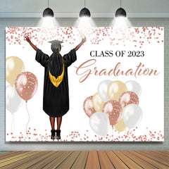 Ballon Funkeln Punkte Klasse Von 2024 Grad Hintergrund