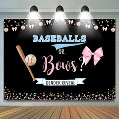 Baseball oder Bögen Blau oder Rosa babydusche Hintergrund