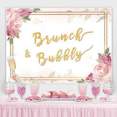 Brunch Und Sprudelnd Golden Und Rosa Hintergrund für Mädchen