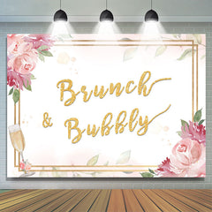 Brunch Und Sprudelnd Golden Und Rosa Hintergrund für Mädchen