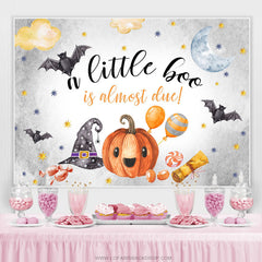 Niedlich Buh Ist Fast Fällig Halloween Babydusche Hintergrund