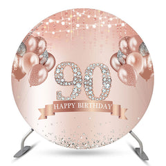 Diamant Rose Gold Bokeh Runden 90 Geburtstag Hintergrund