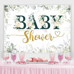 Elegant Weiss Rose babydusche Party Hintergrund für Mädchen