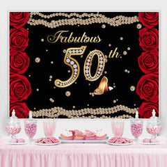 Fabelhaft 50 Rose Perlen Geburtstag Hintergrund für Frauen