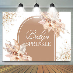 Blumen Funkeln Streuen Boho Babydusche Hintergrund