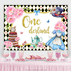 Blumen Magisch Fee Thema Onederland Geburtstag Hintergrund