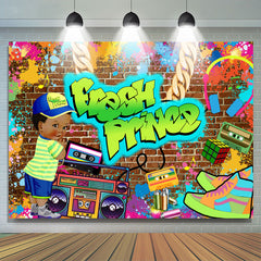 Frisch Prinz Graffiti Wand Baby Dusche Hintergrund Für Junge