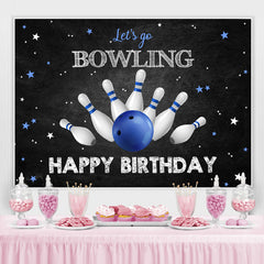 Lasst uns Gehen Bowling Stern Themenorientiert Glücklich Geburtstag Hintergrund