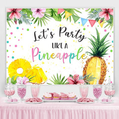 Lasst uns Party Wie A Ananas Hintergrund für Foto