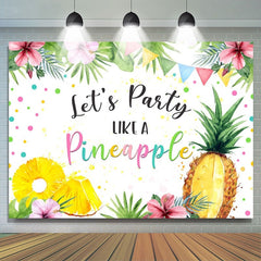 Lasst uns Party Wie A Ananas Hintergrund für Foto