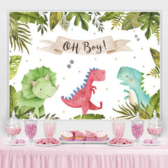 Oh Baby Drei Niedlich Dinosaurier Hintergrund für babydusche