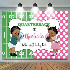 Quarterback Oder Cheerleader Hintergrund Für Baby Dusche