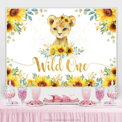 Sonnenblumen Und Leopard Funkeln Wild 1 Geburtstag Hintergrund