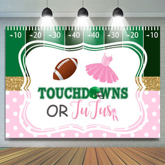 Touchdowns Oder Tutus Geschlecht Aufdecken Babydusche Hintergrund