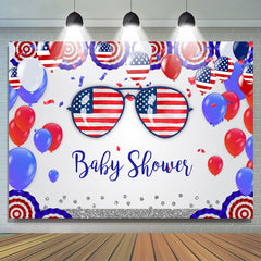 USA Flagge Unabhängigkeit Tag babydusche Party Hintergrund