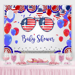 USA Flagge Unabhängigkeit Tag babydusche Party Hintergrund