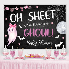 Wir Sind Haben A Ghul Halloween Babydusche Hintergrund